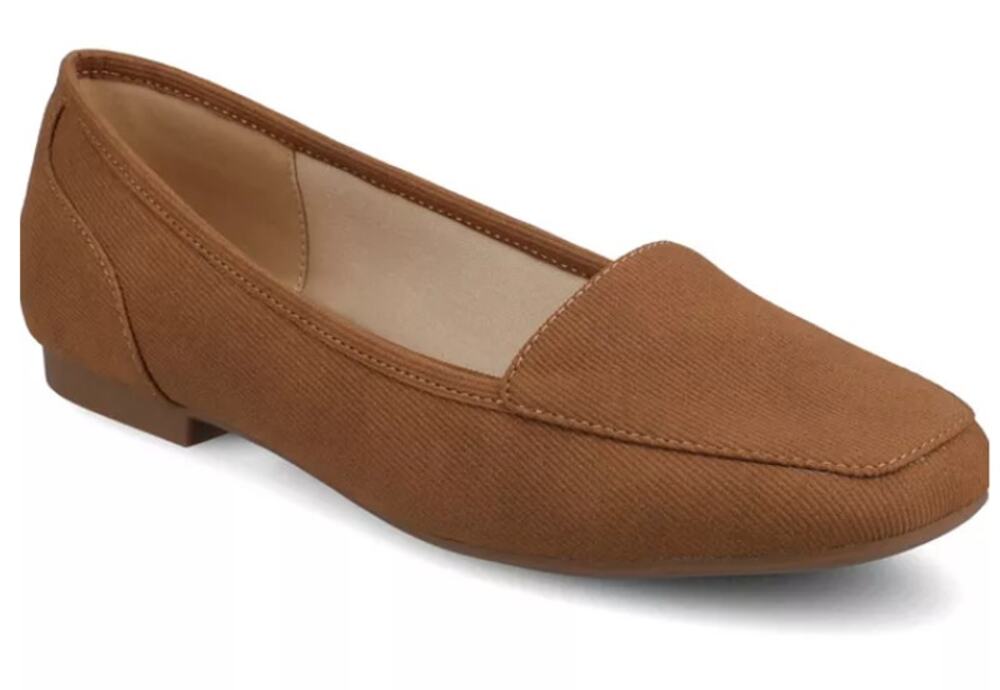 Journee Collection Noelia Shoes Women's Size 9 Tan Loafers Slip On New Box